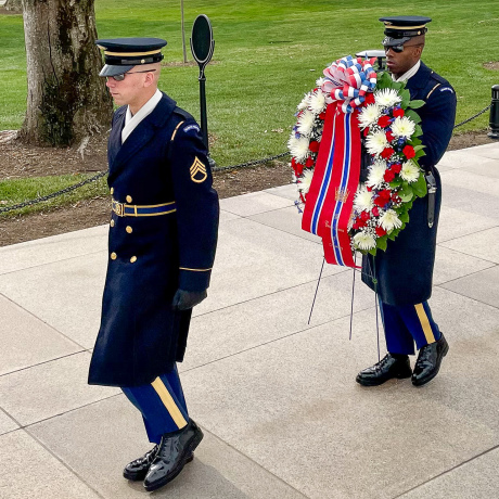 The Crown Prince at Arlington Cemetery